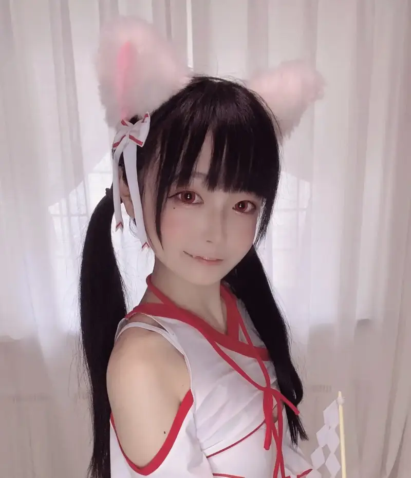 佳佳好难啊 戴猫耳的红白巫女