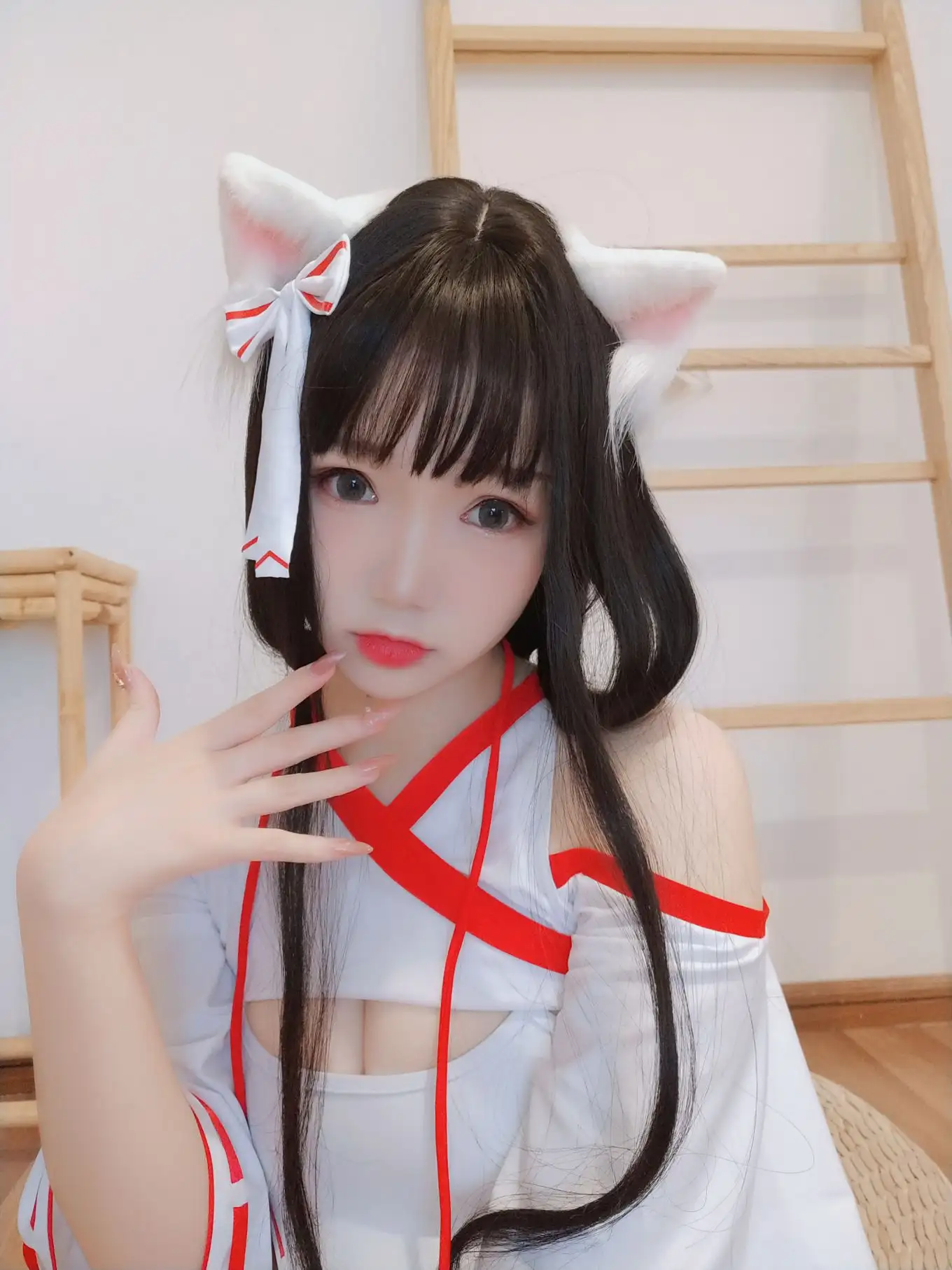 雪晴猫耳角色服面部自拍 雪晴猫耳角色服面部自拍
